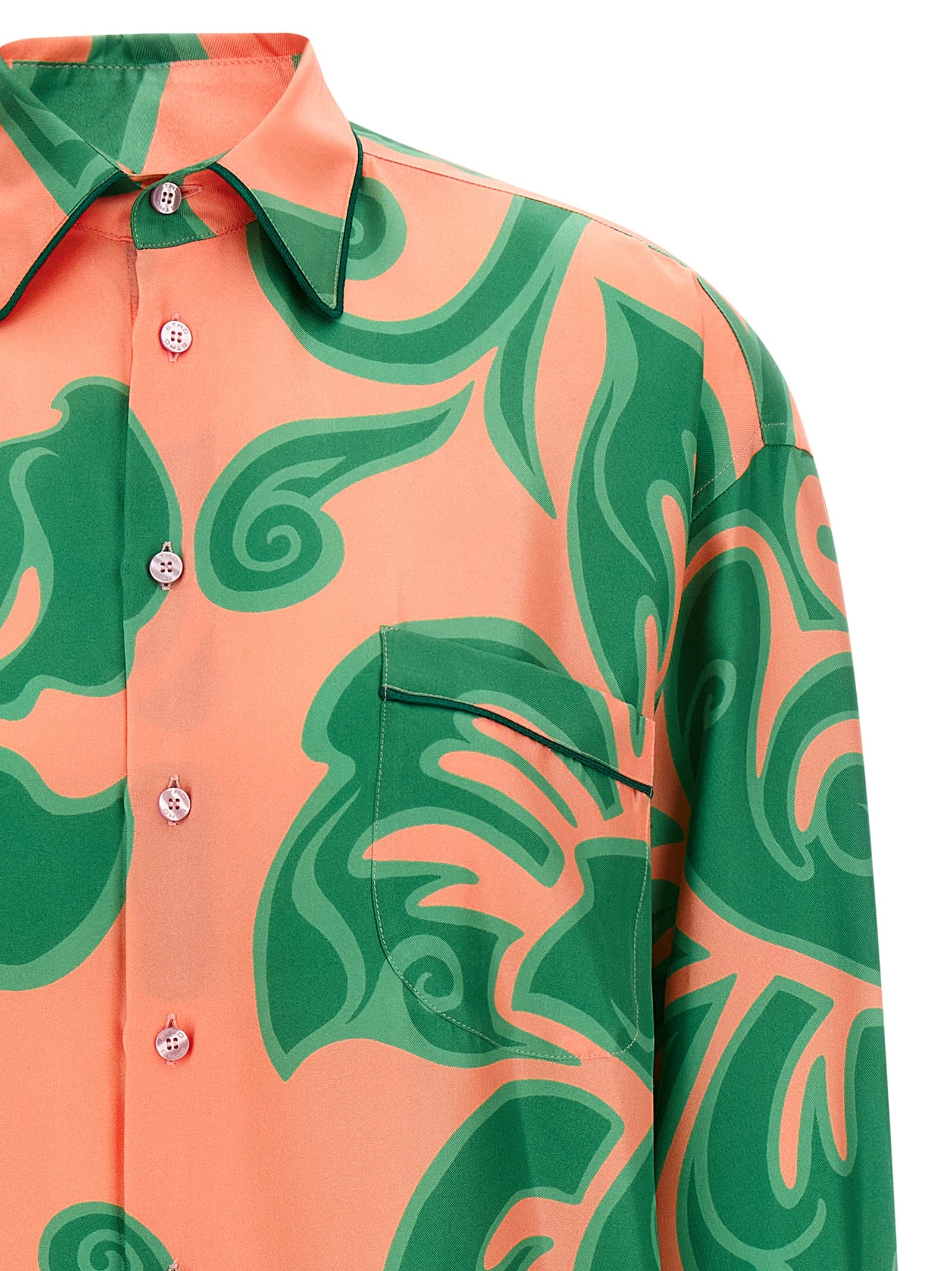 Floral shirt Multicolor Silk Shirt, Blouse