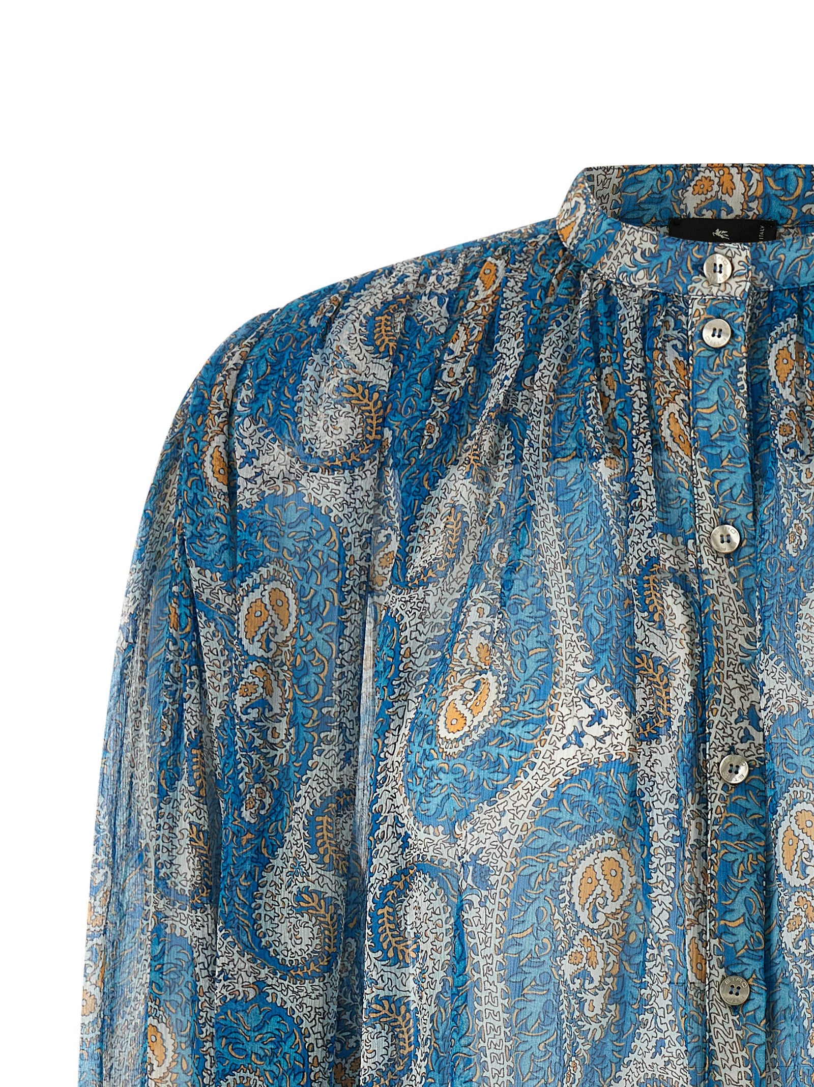 Silk shirt Light Blue Shirt, Blouse