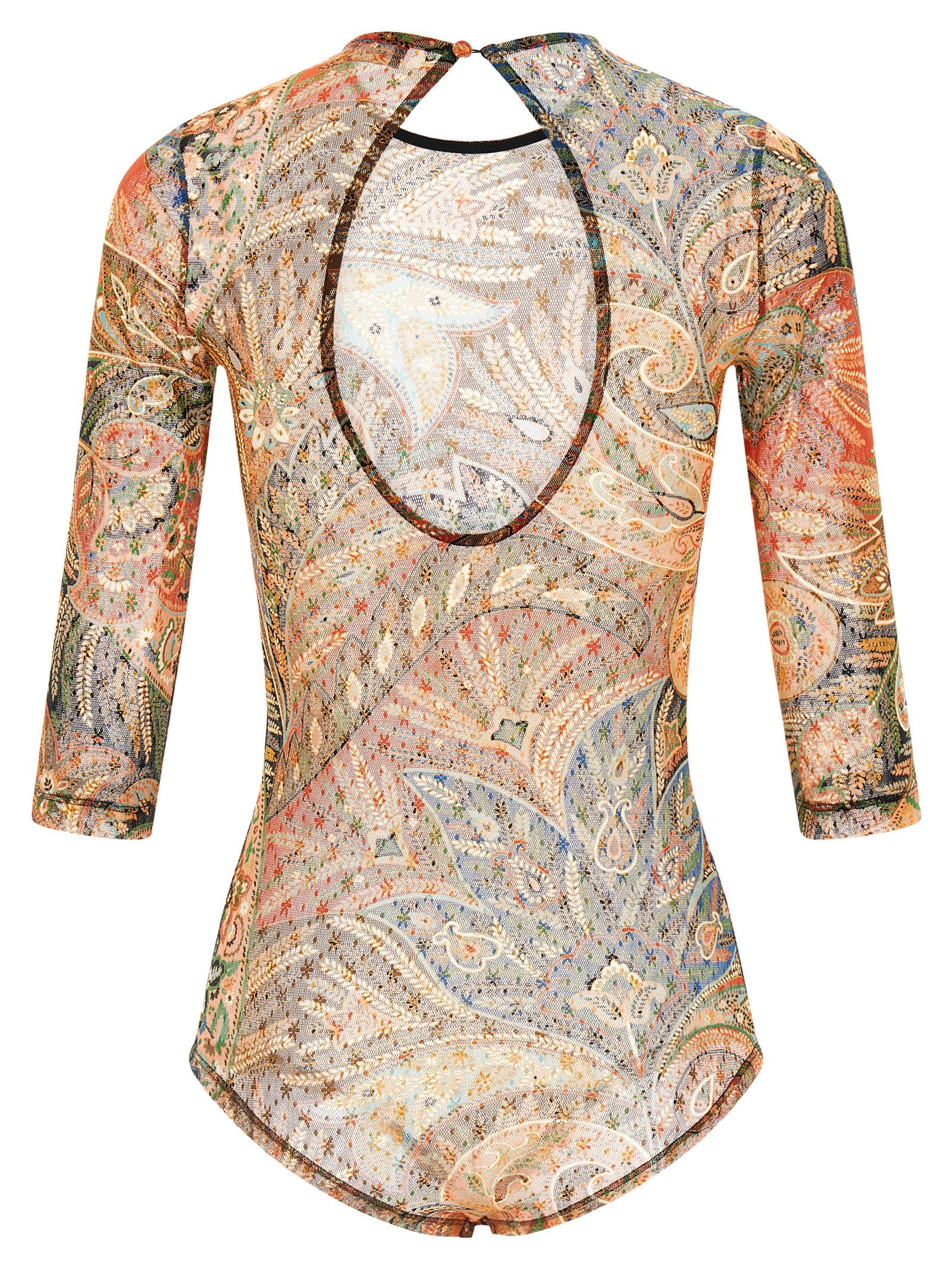 Body Paisley foliage Multicolor Polyamide Tops