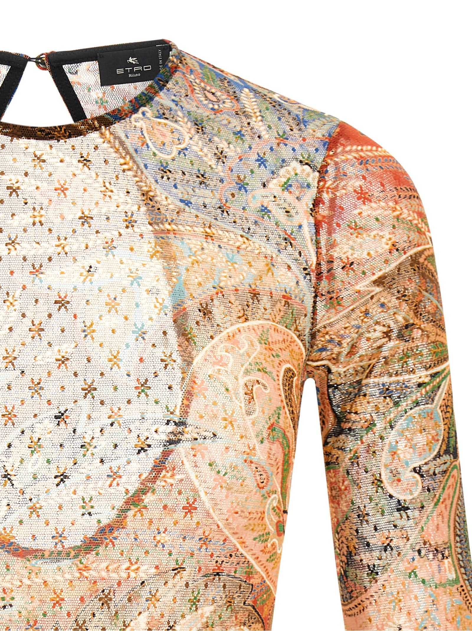 Body Paisley foliage Multicolor Polyamide Tops