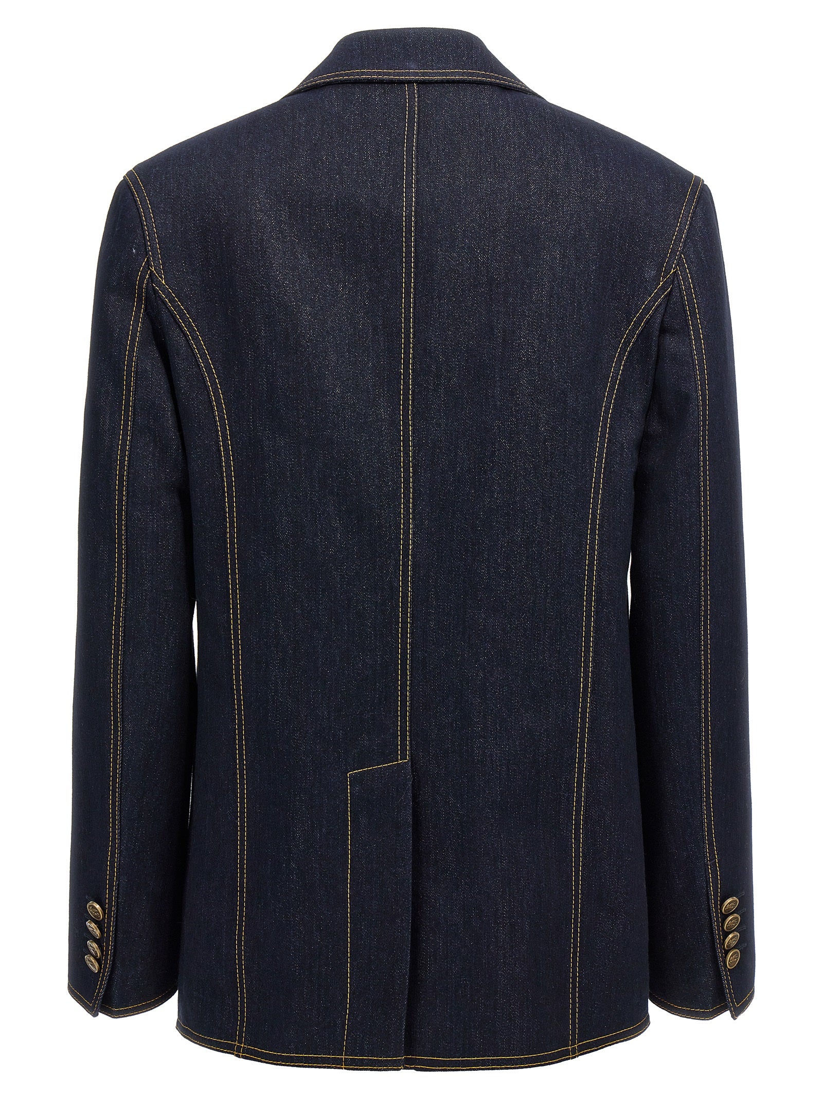 Single-breasted denim blazer Blue Blazer, Suits