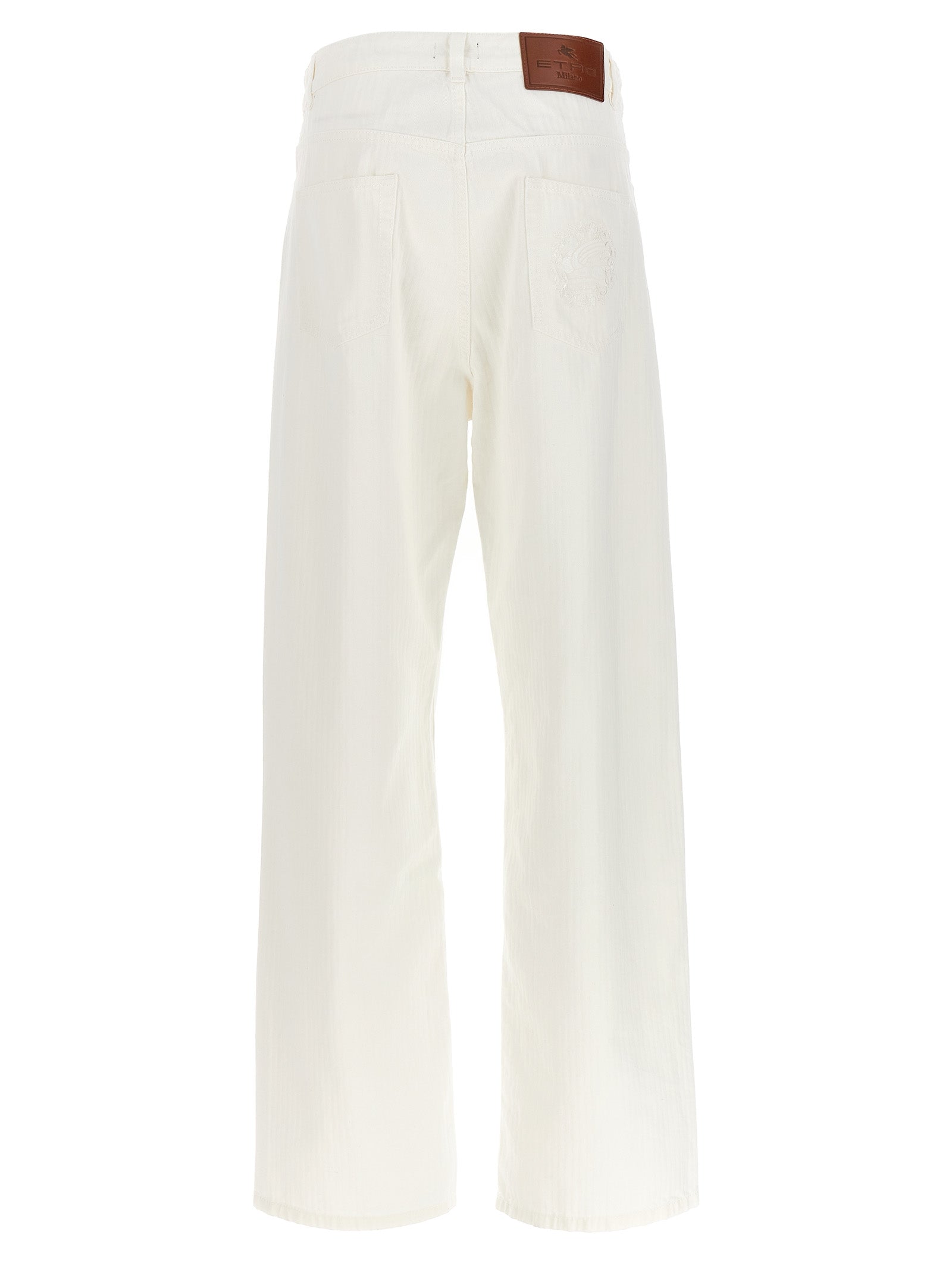 Baggy chevron jeans White Cotton