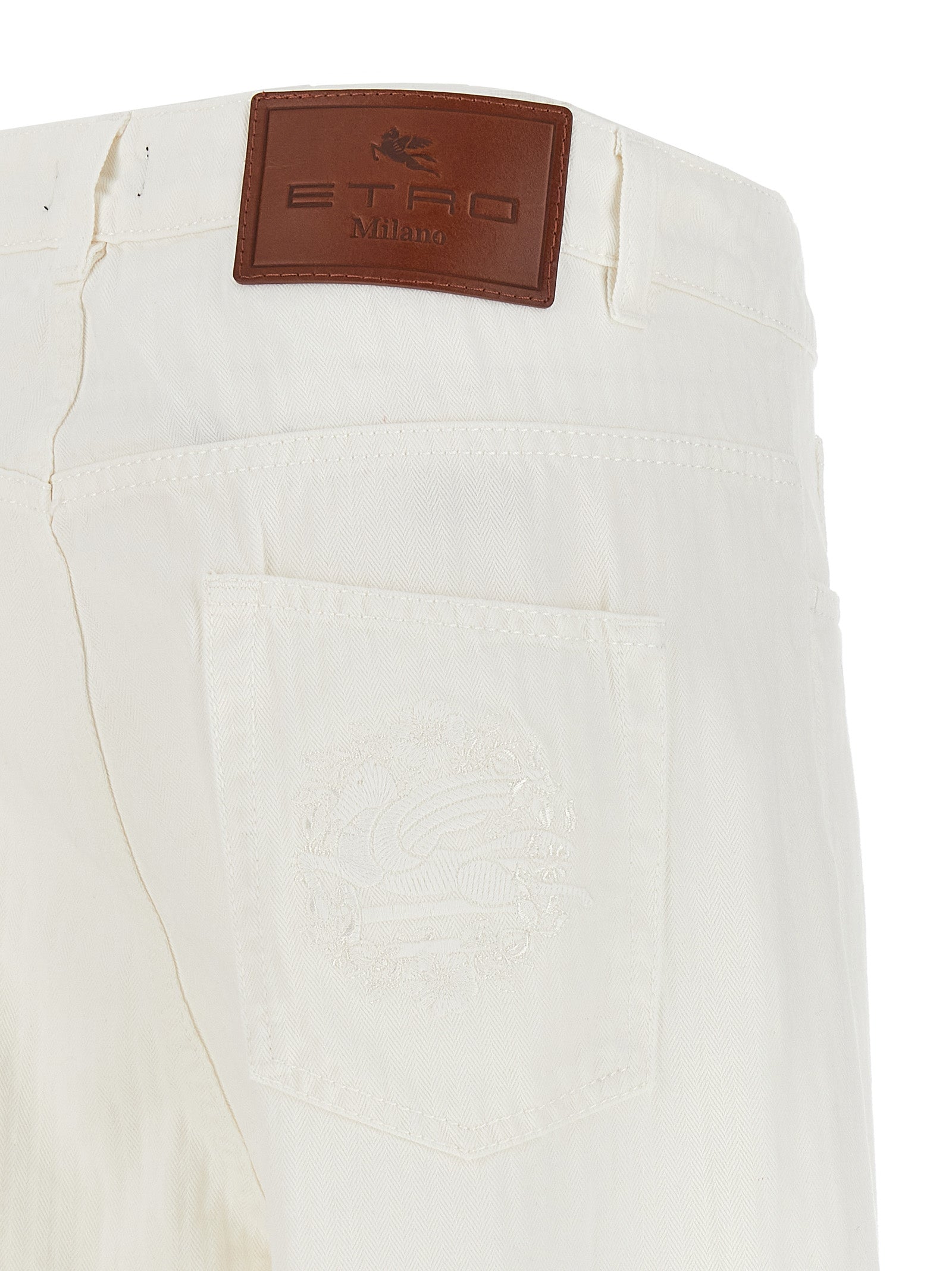 Baggy chevron jeans White Cotton