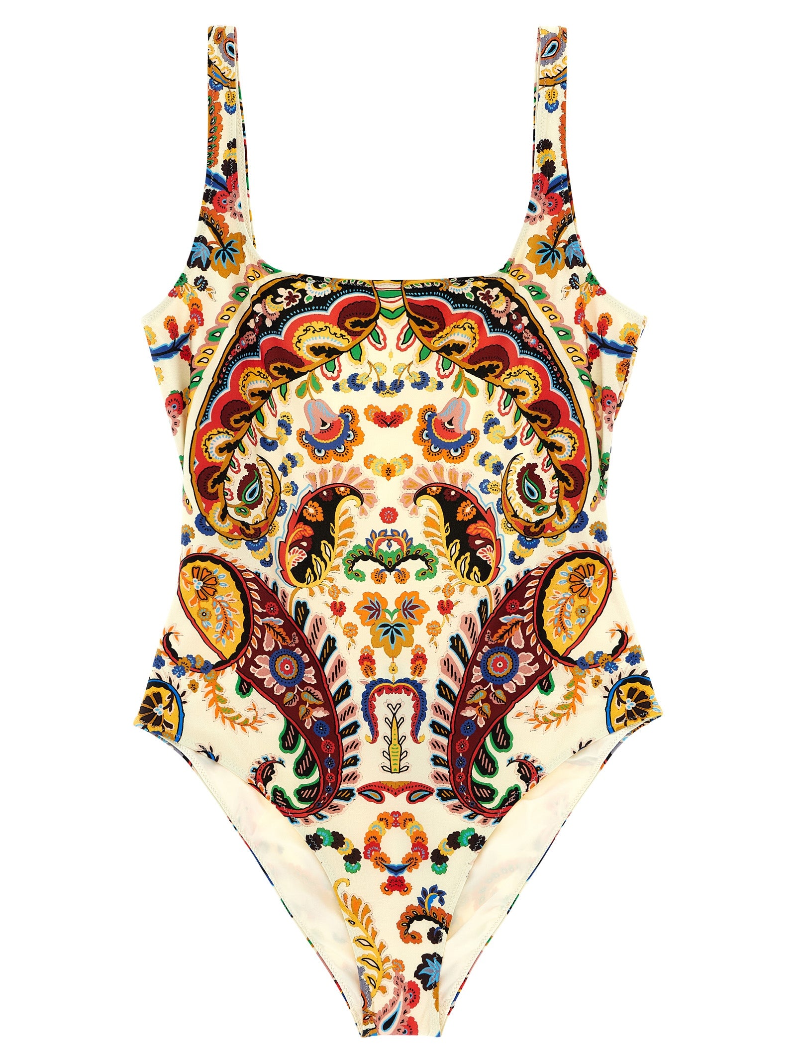 Floral Paisley one-piece swimsuit Multicolor Polyamide Beachwear