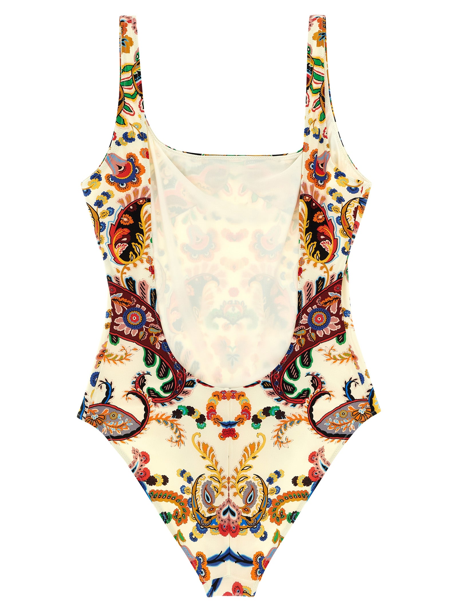 Floral Paisley one-piece swimsuit Multicolor Polyamide Beachwear
