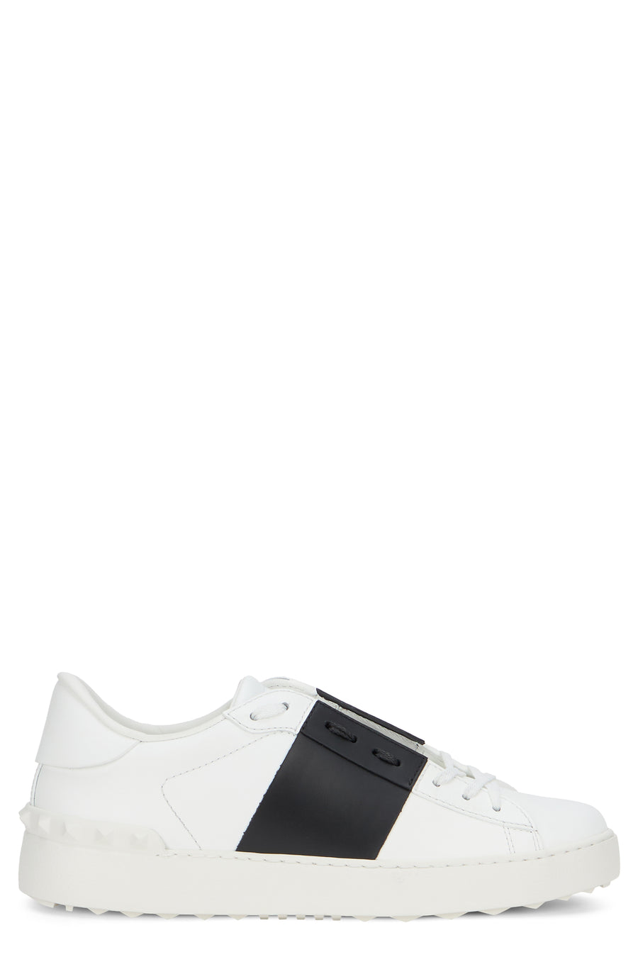 Sneakers Low Leather White-Black White/black/white Calfskin Trainers