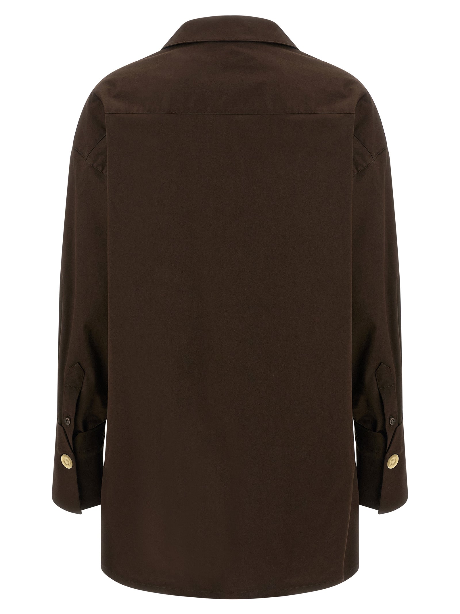 Jodie shirt Brown Cotton Shirt, Blouse