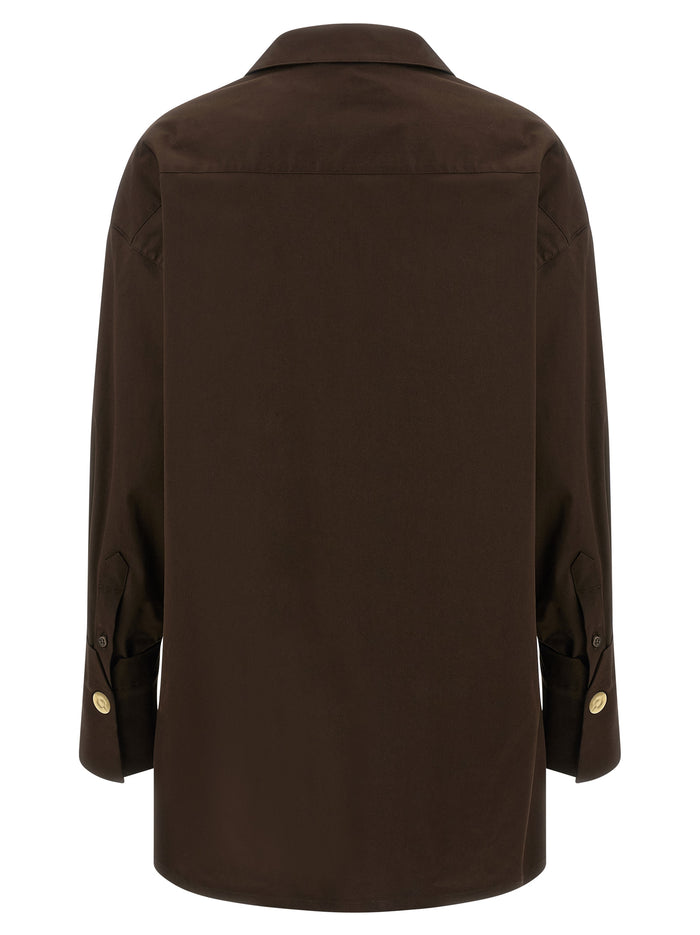 Jodie shirt Brown Cotton Shirt, Blouse