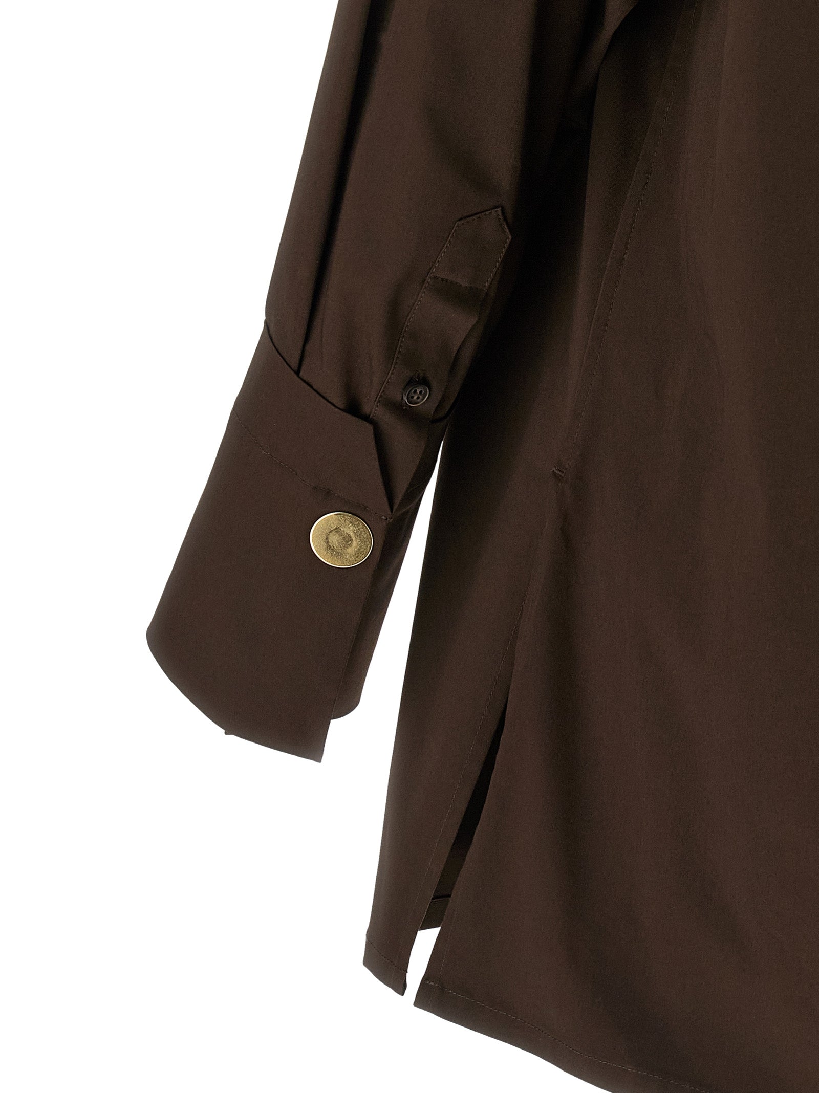 Jodie shirt Brown Cotton Shirt, Blouse