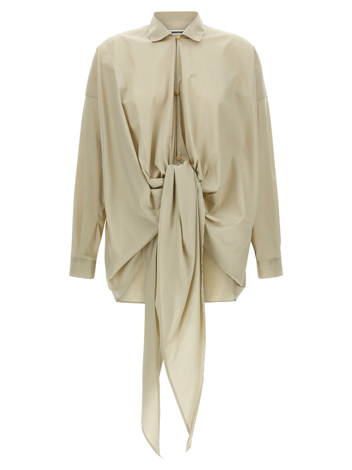 Romy shirt Beige Cotton Nylon Elastane Shirt, Blouse