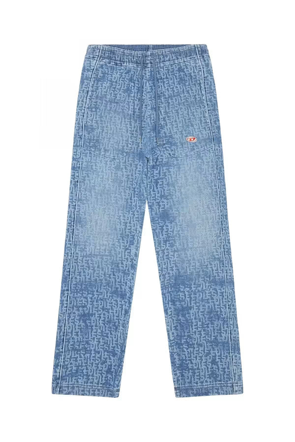 Diesel 62% Cotton jeans in blue