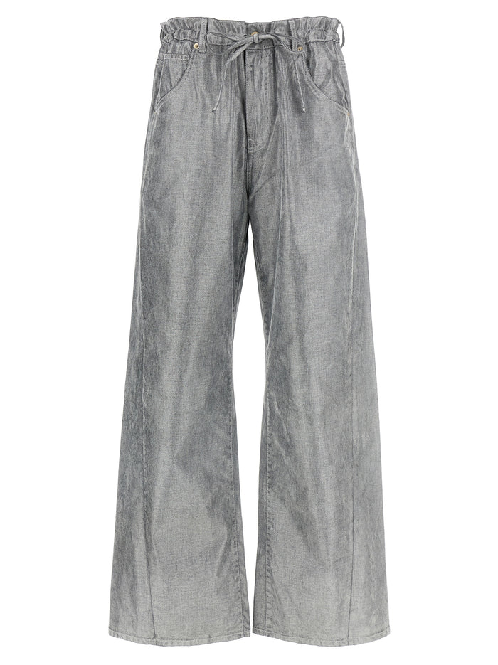 Iris jeans Silver Cotton