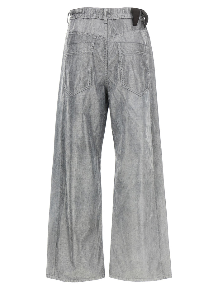 Iris jeans Silver Cotton