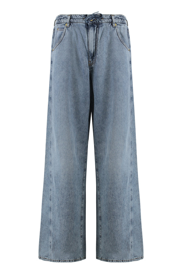 Iris 5-Pocket Straight-Leg Jeans Denim Lyocell