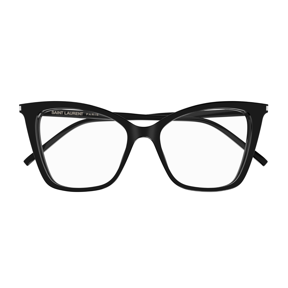 Saint Laurent SL 386 Linea Corner Angle 001 Black Transpare Nero Acetate Occhiali Da Vista