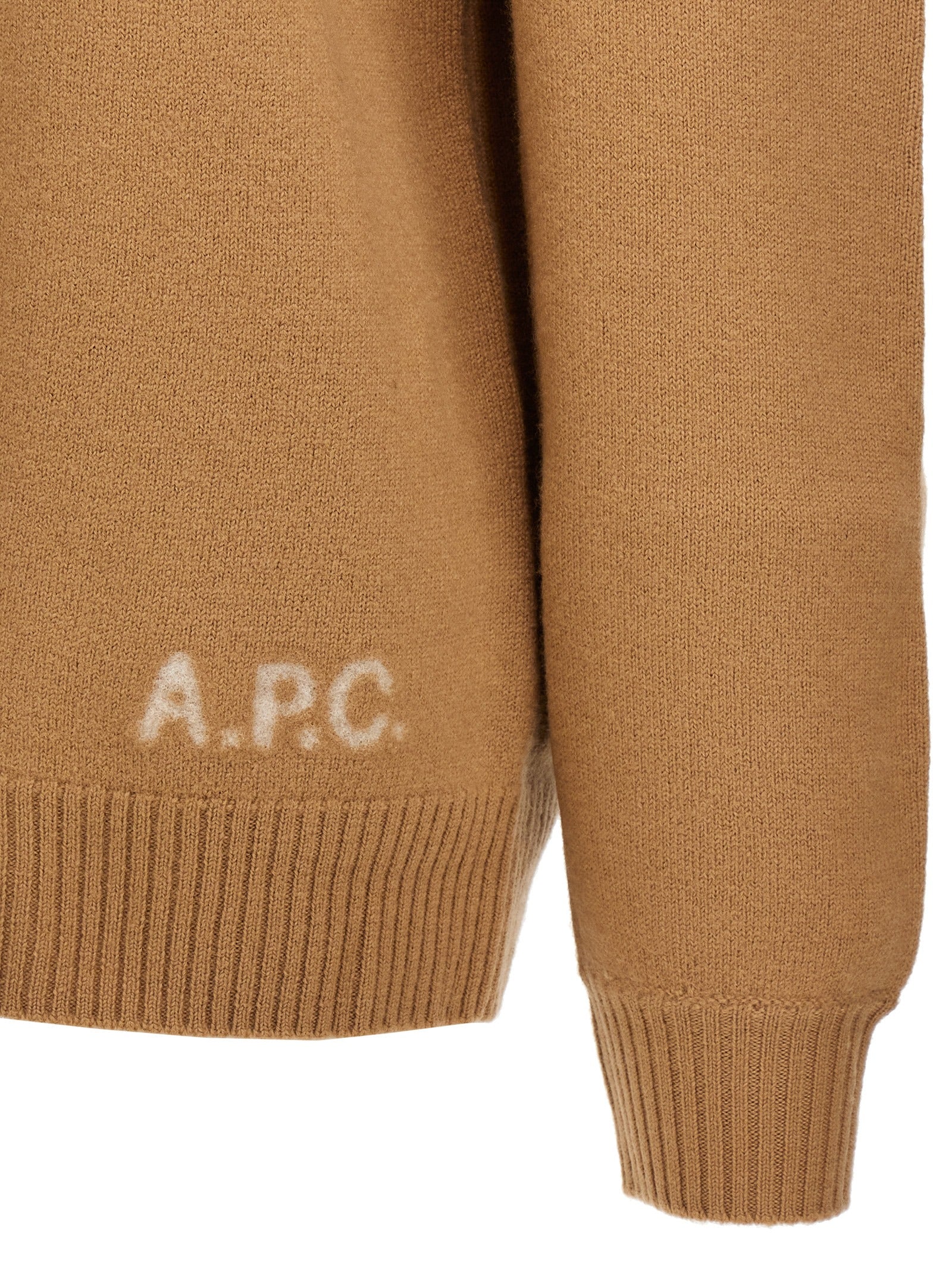 Walter sweater Beige Virgin Wool Sweater, Cardigans