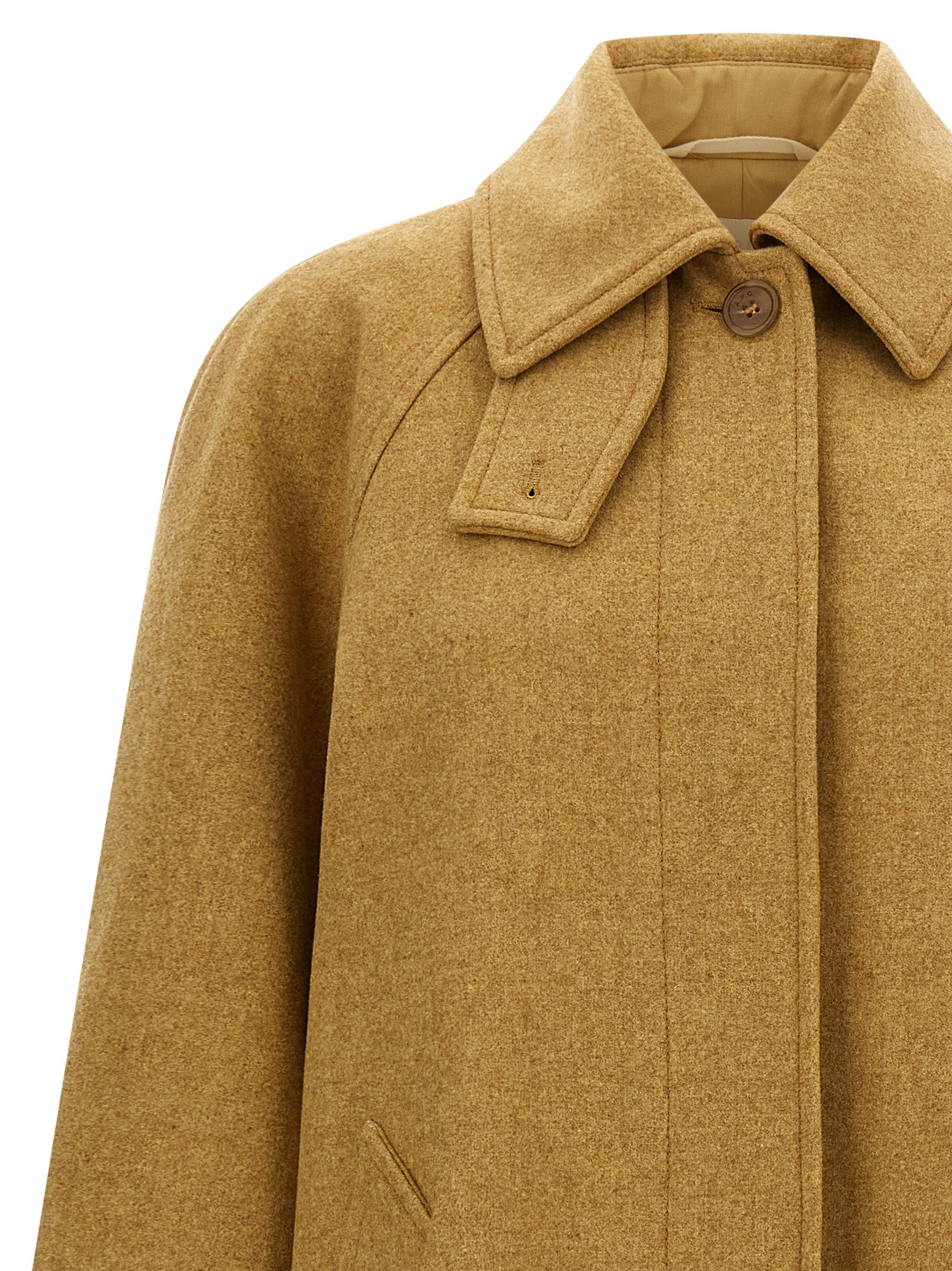 Wool coat Beige Virgin Coats, Trench