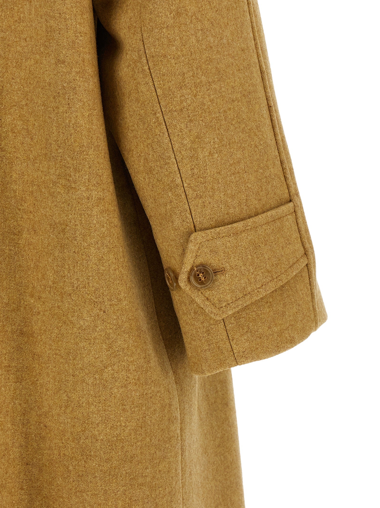Wool coat Beige Virgin Coats, Trench