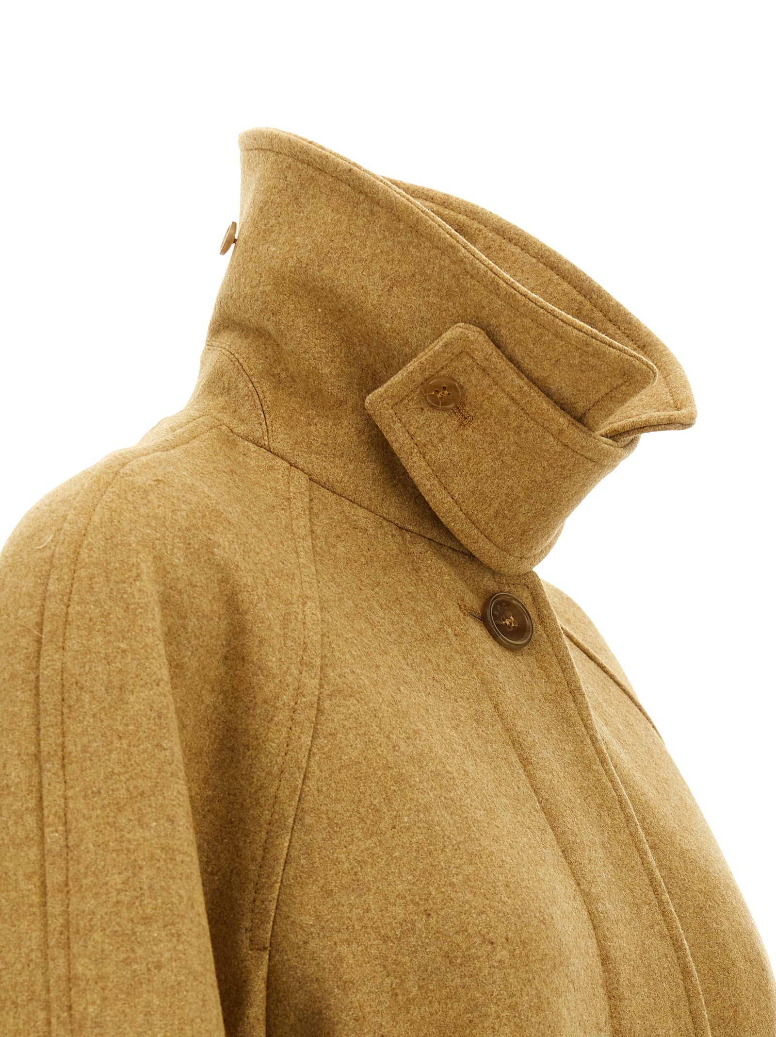 Wool coat Beige Virgin Coats, Trench