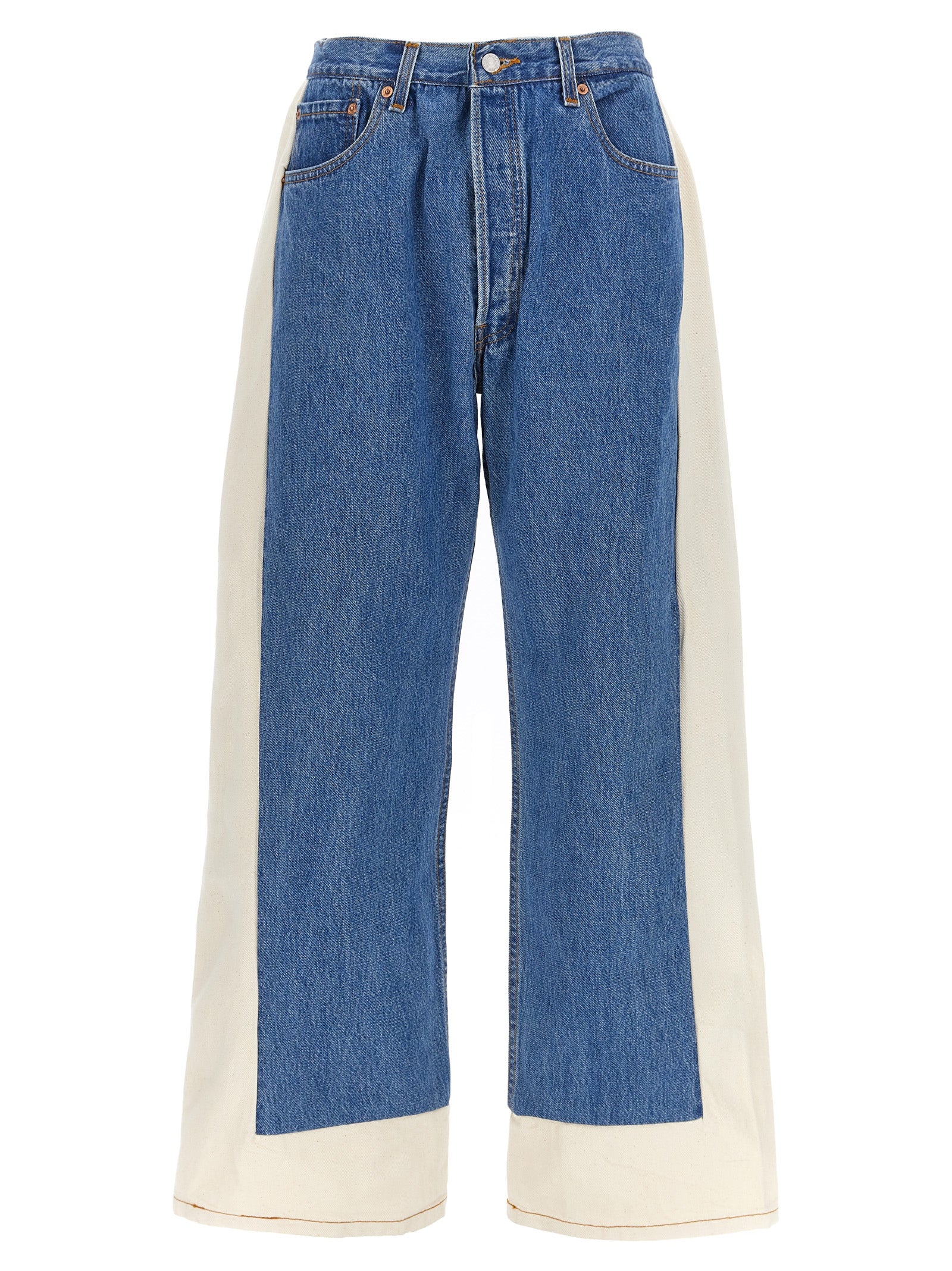 Reworked slouch jeans Blue Cotton