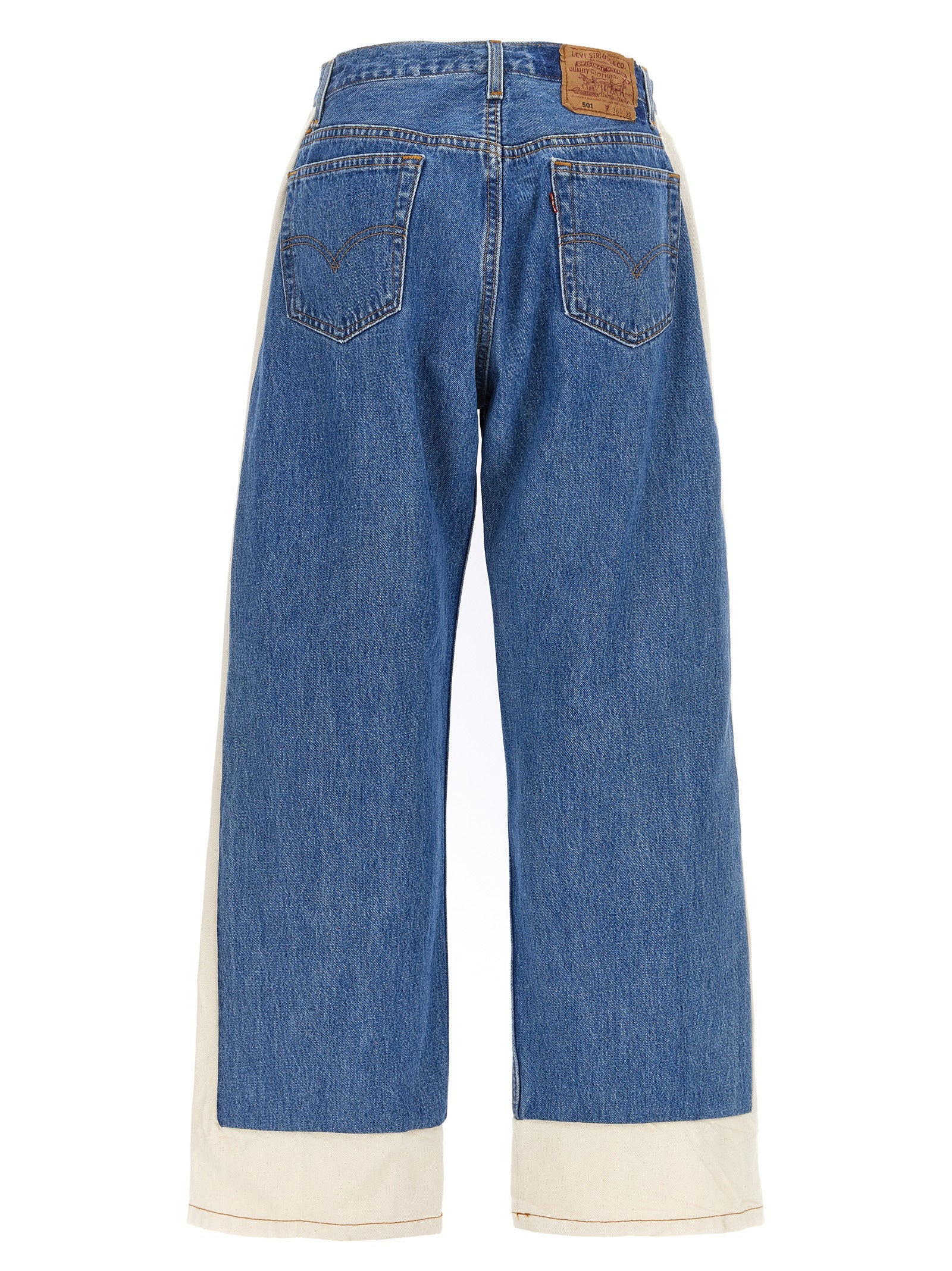 Reworked slouch jeans Blue Cotton