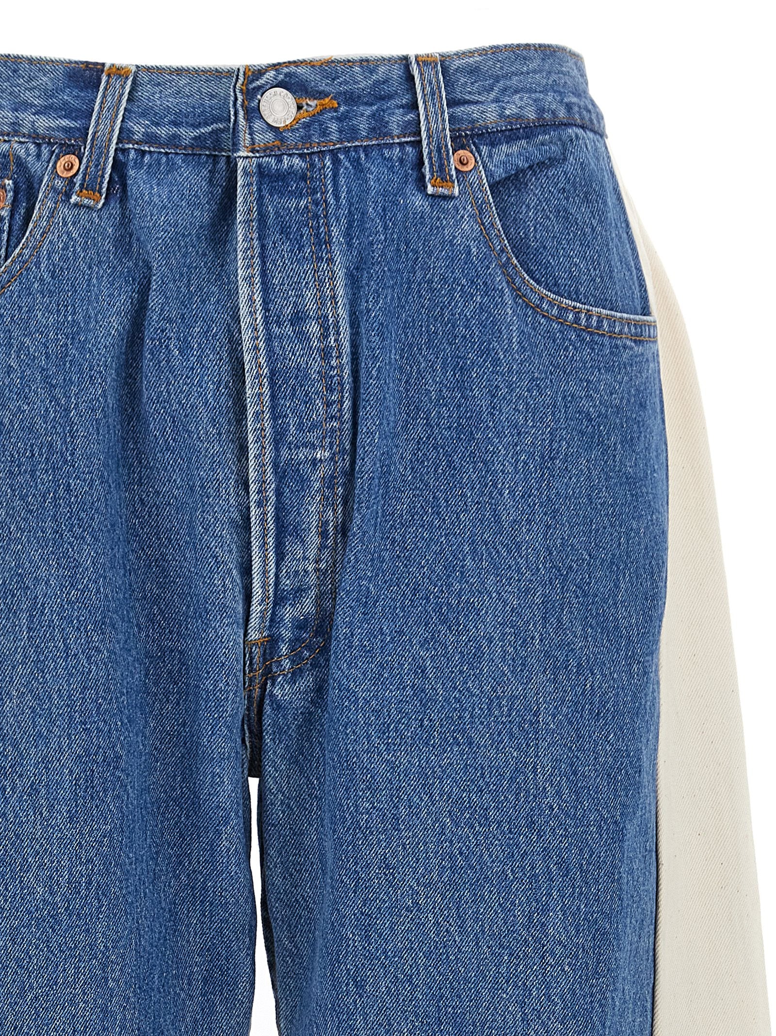 Reworked slouch jeans Blue Cotton