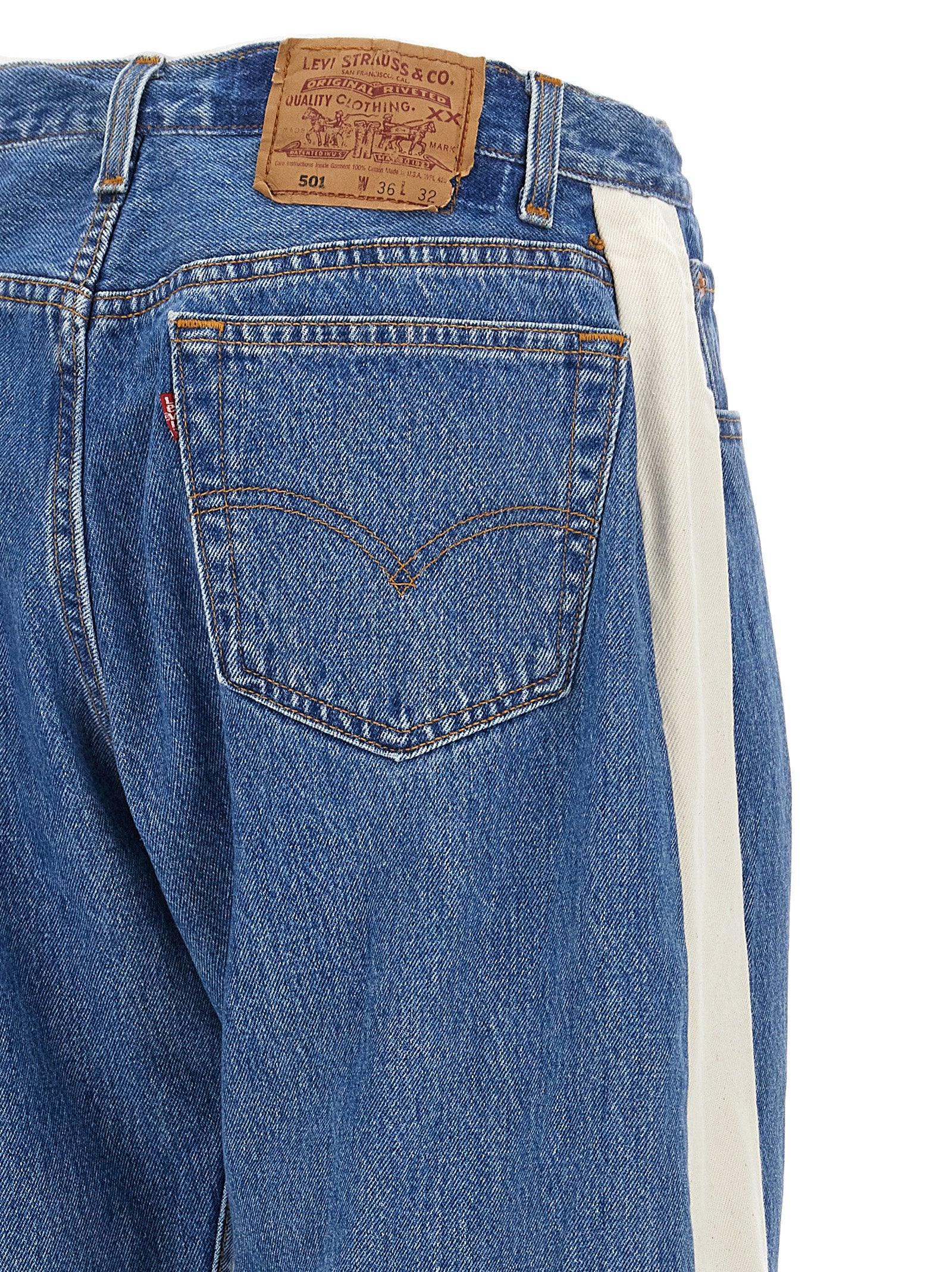 Reworked slouch jeans Blue Cotton