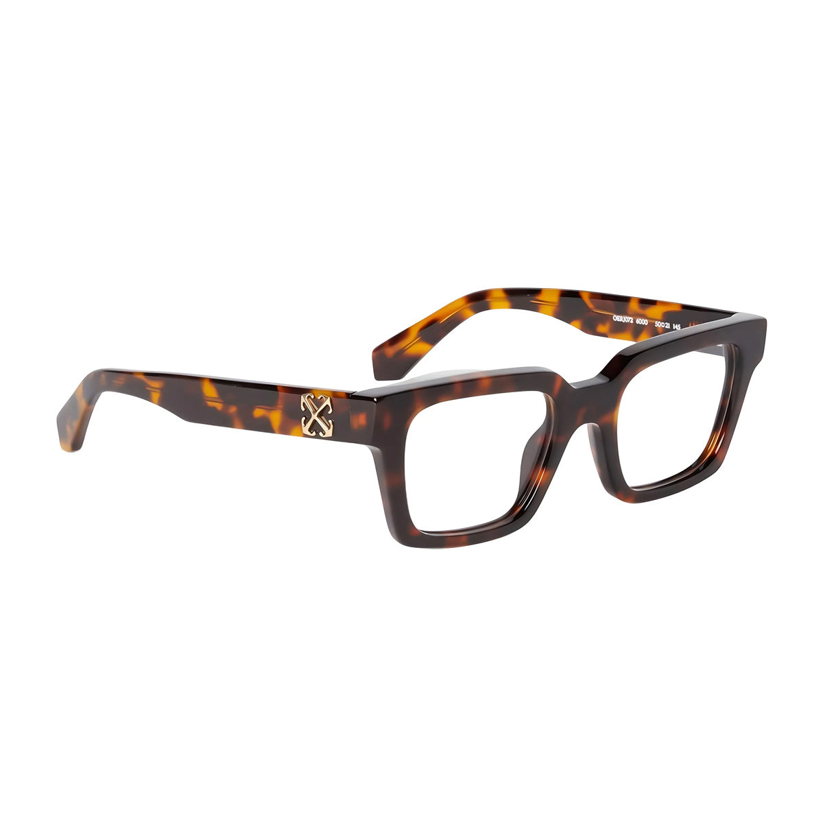Off White OERJ072 STYLE 72 6000 Havana Blue Block Marrone Acetate Occhiali Da Vista