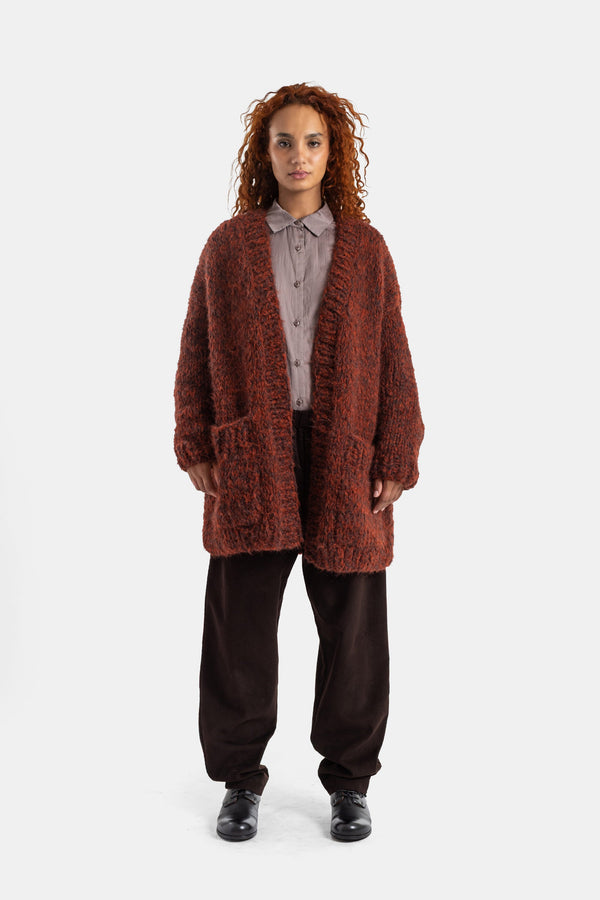 Elsa Cardigan Brown Sweater