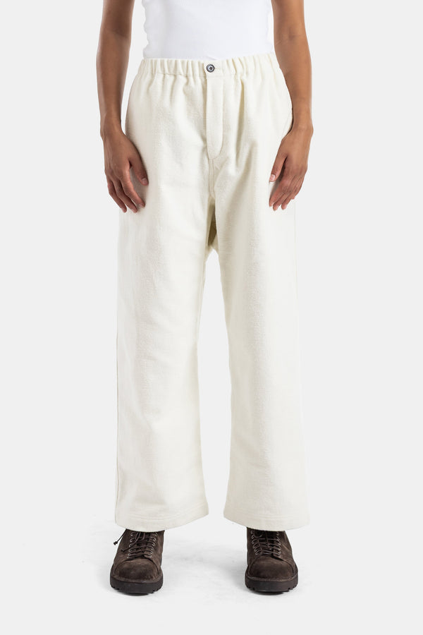 Relaxed Low Crotch Pant White Trousers