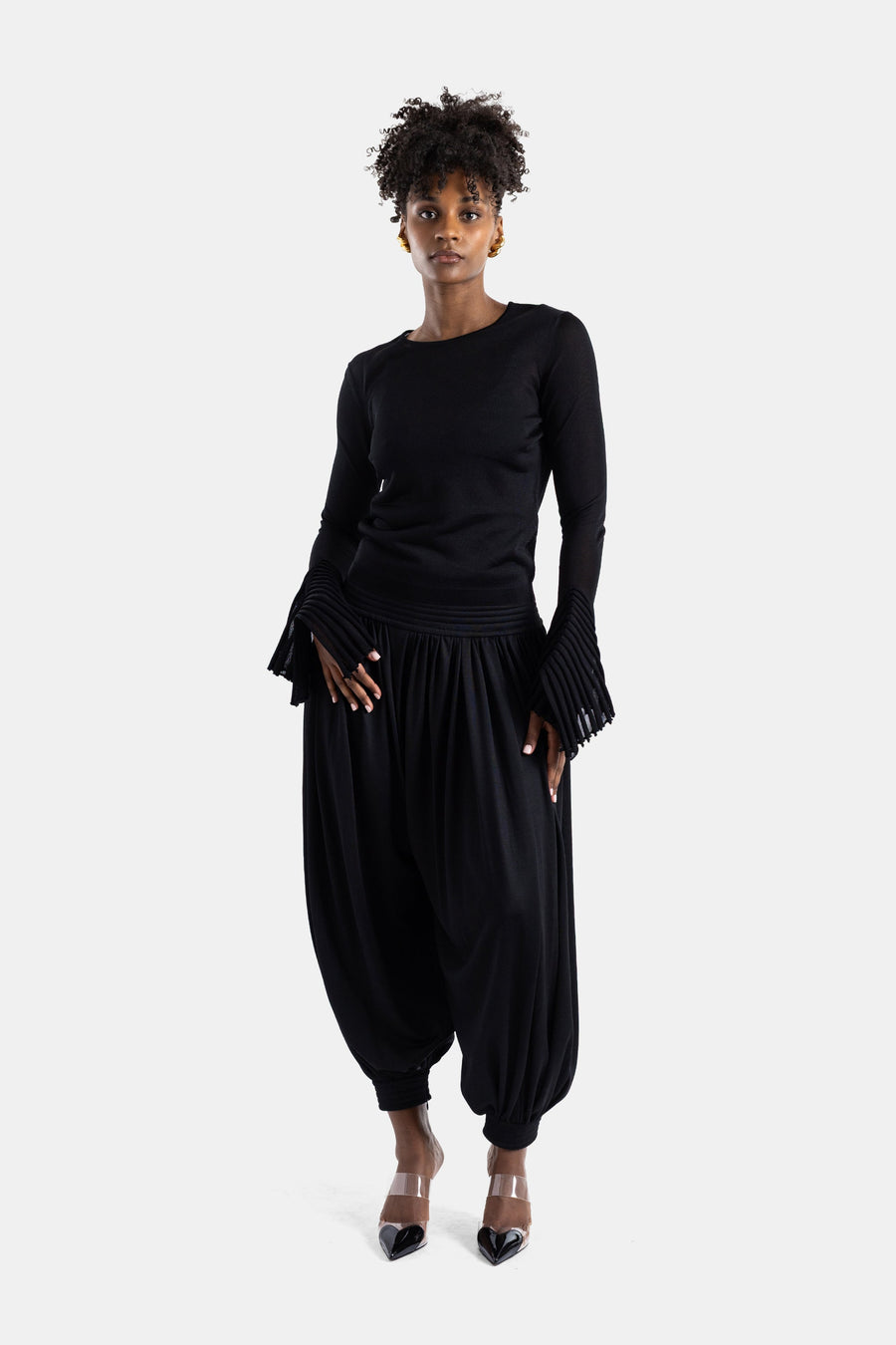 Maison AlaïA blouse in black