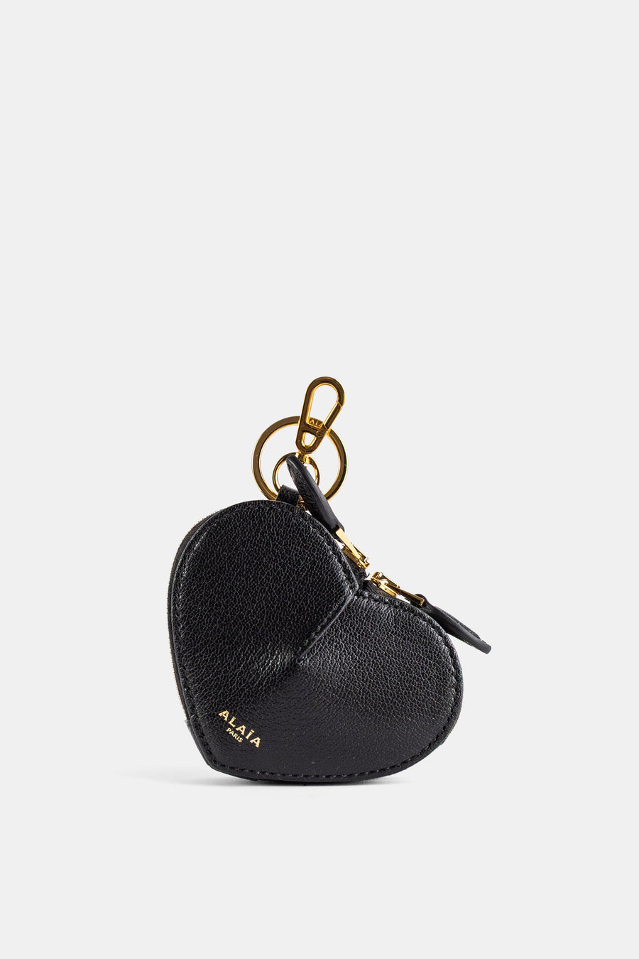 Maison AlaïA Black grained goatskin wallet in black