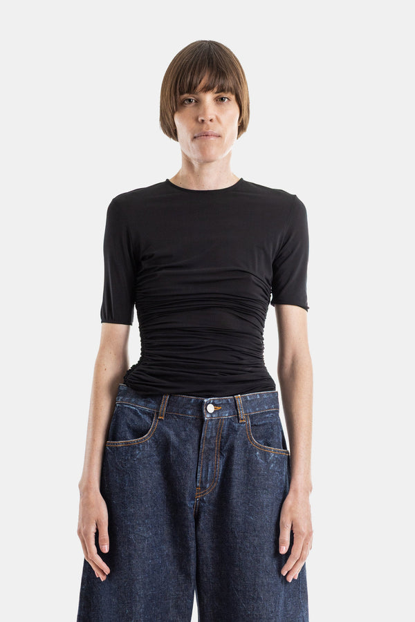 Maison AlaïA Stretch-jersey t-shirt in black