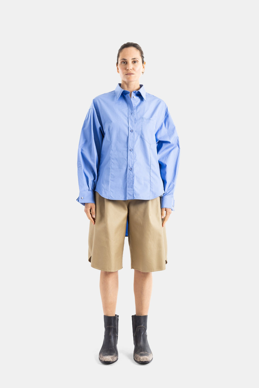 Balenciaga Cotton bermuda shorts in beige