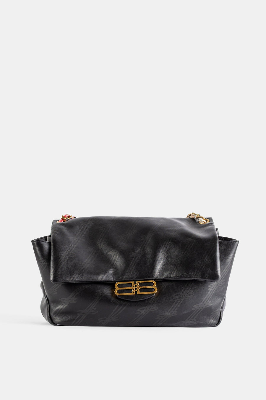 Balenciaga Calfskin leather shoulder bag in black