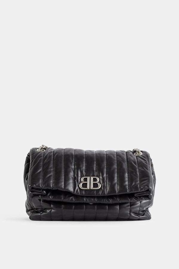 Balenciaga Soft calfskin shoulder bag in black