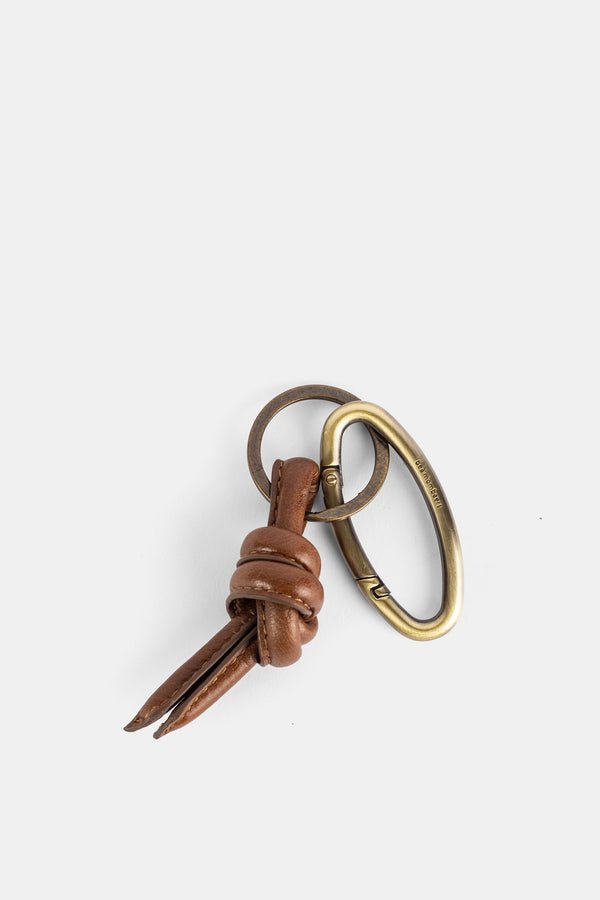 Bea Mombaers Cliphook Leather key case in cognac