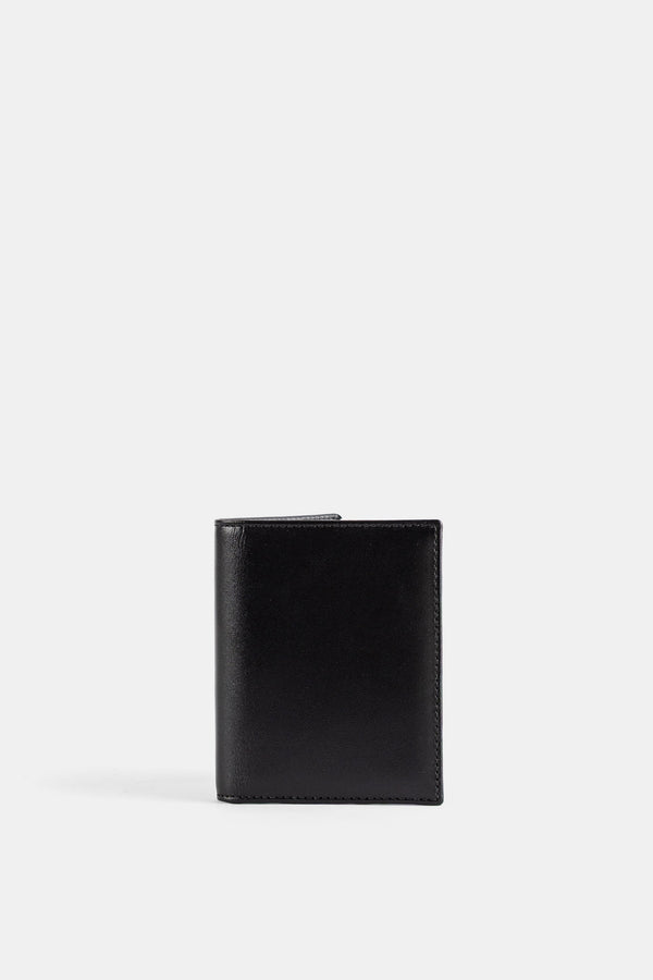 Comme Des GarçOns Wallet Smooth cowhide leather with satin finish wallet in black
