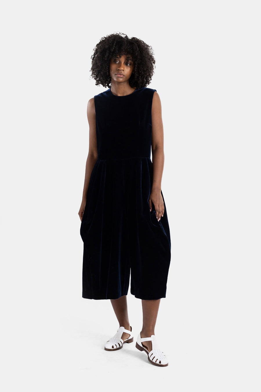 Comme des Garçons Velvet jumpsuit in navy