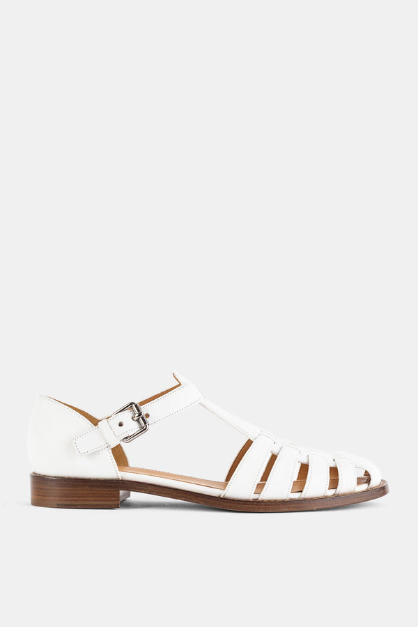 Church'S Prestige calf leather sandal in white