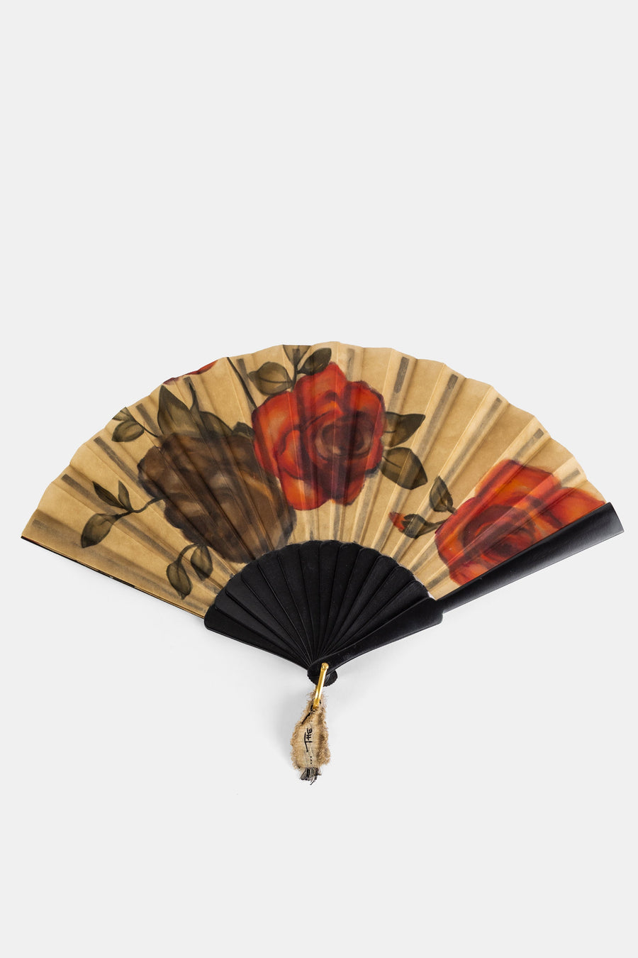 The House Of Lyria Cotton fan in beige