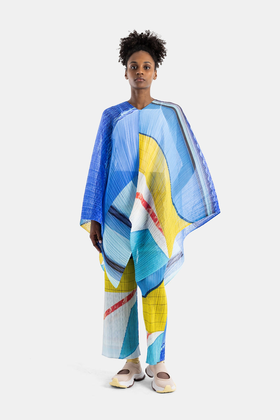 Pleats Please Issey Miyake trousers in multicolor