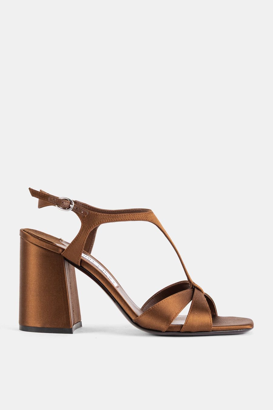Jimmy Choo Satin sandal in bronze