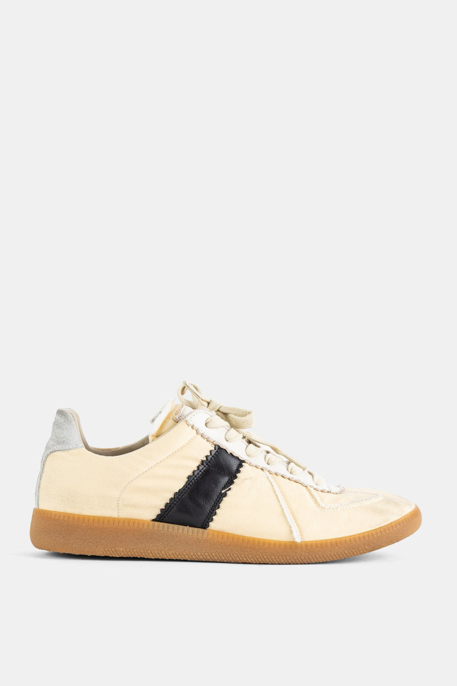 Maison Margiela Polyester-cotton canvas sneaker in beige