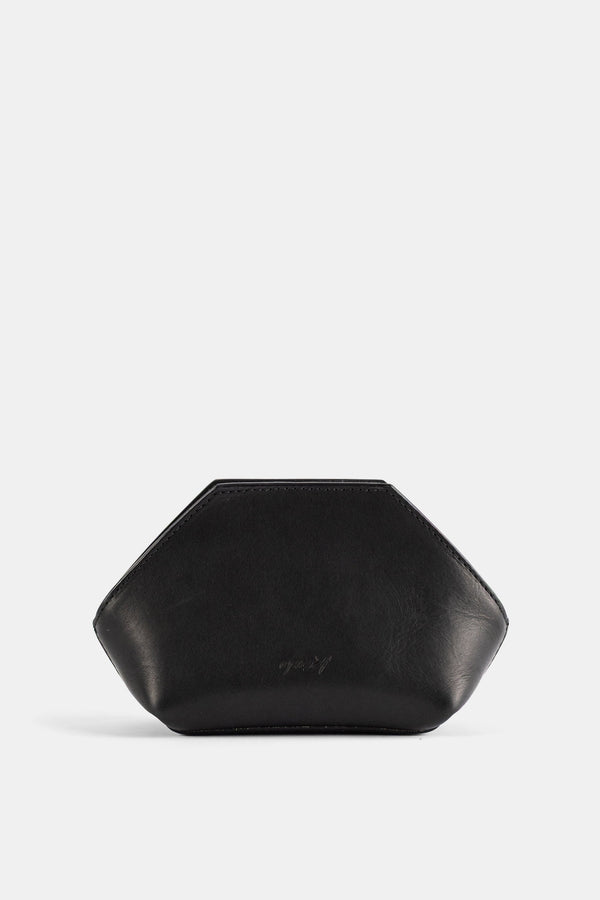 Marsell Black leather clutch in black