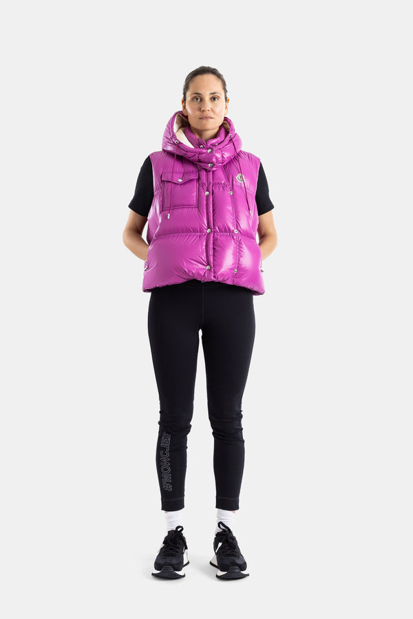 Moncler Nylon vest in pink