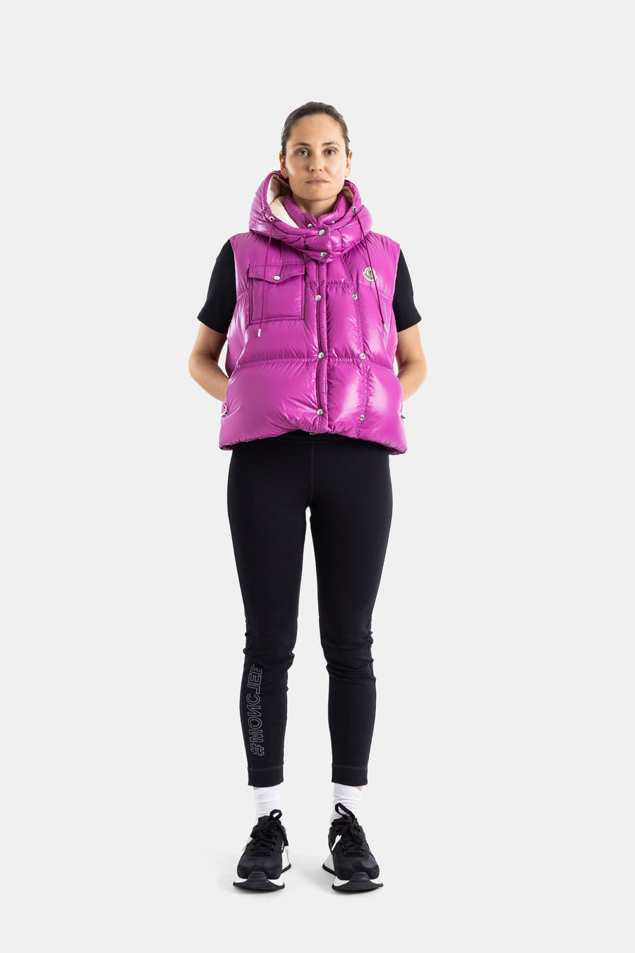 Moncler Nylon vest in pink