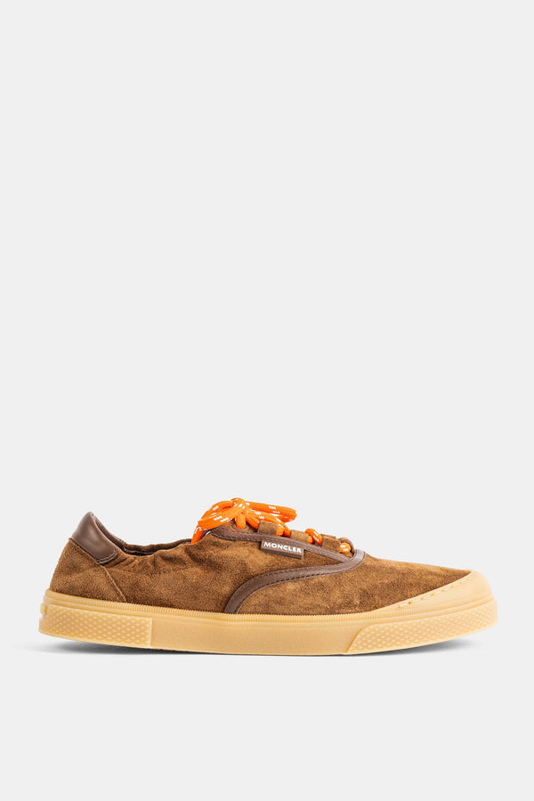 Moncler Suede sneaker in brown