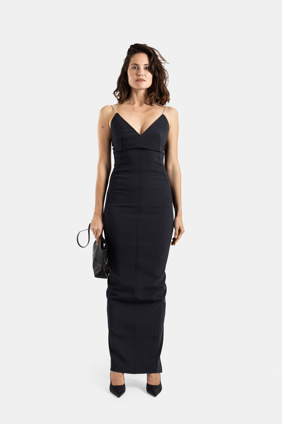 Rick Owens Satin dress in black