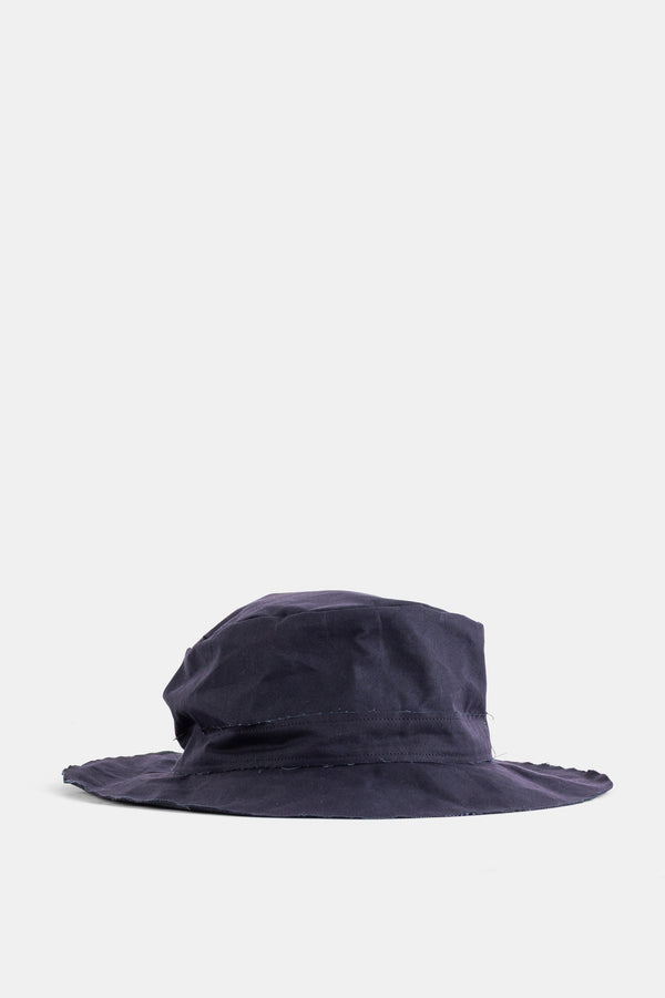 Scha SCHA-1226 Waxed cotton sun hat in navy